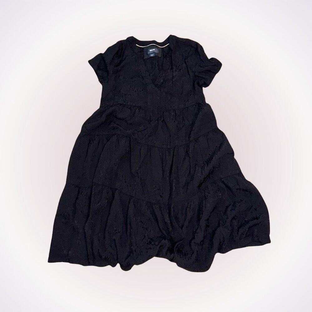 Maeve by Anthropologie Tiered Black Mini Dress | Sz XS